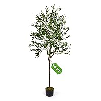 Faux Olive Tree 6FT Tall -Olive Trees Artificial Indoor, 72