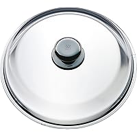 WMF Glass lid, with Metal knob Ø 28cm, Stainless Steel, 11.6 x 25.5 x 9.3 cm