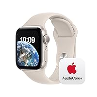 Apple Watch SE GPS 40mm Starlight Aluminum Case with Starlight Sport Band - M/L with AppleCare+ (2 Years)