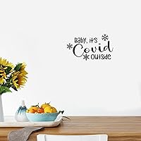 Baby, It's Cold Outside Quote Wall Decal Removable Quotes Wall Art Stickers Home Decor for Refrigerator Kids Room Bike Mirrors Vinyl Gifts