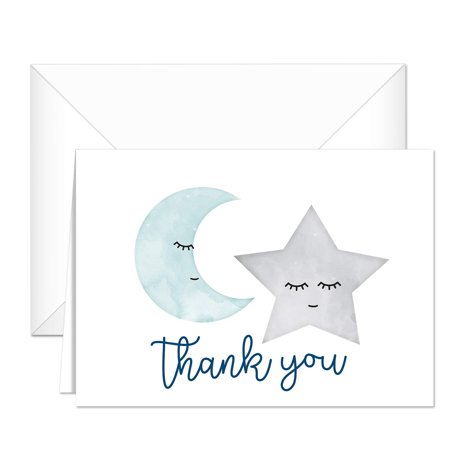 Canopy Street Starry Delight Thank You Notes/Baby Shower Thank Yous/New Baby Thank Yous / 24 Count