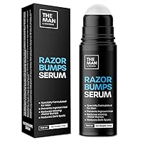 The Man Razor Bumps Serum - Ingrown Hair Treatment for Men - Razor Bump Solution for Face & Body - After Shave & Razor Burn Treatment Roll-On (3.5fl.oz)