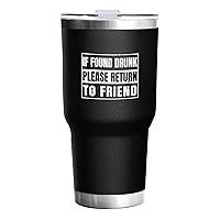 Gifts For Women Mug If Found Drunk Please Return To Friend Cup For Womens Mens Cat Glass Juice Cup Cat Cup Funny Tumbler Beer Cup