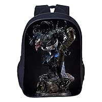 Venom Graphic Waterproof Daypack Rucksack-Lightweight Bookbag Classic Travel Bag for Student