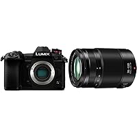 PANASONIC LUMIX G9 Mirrorless Camera Body, 20.3 Megapixels plus 80 Megapixel High-Resolution Mode with 35-100MM Lumix G X Vario Lens