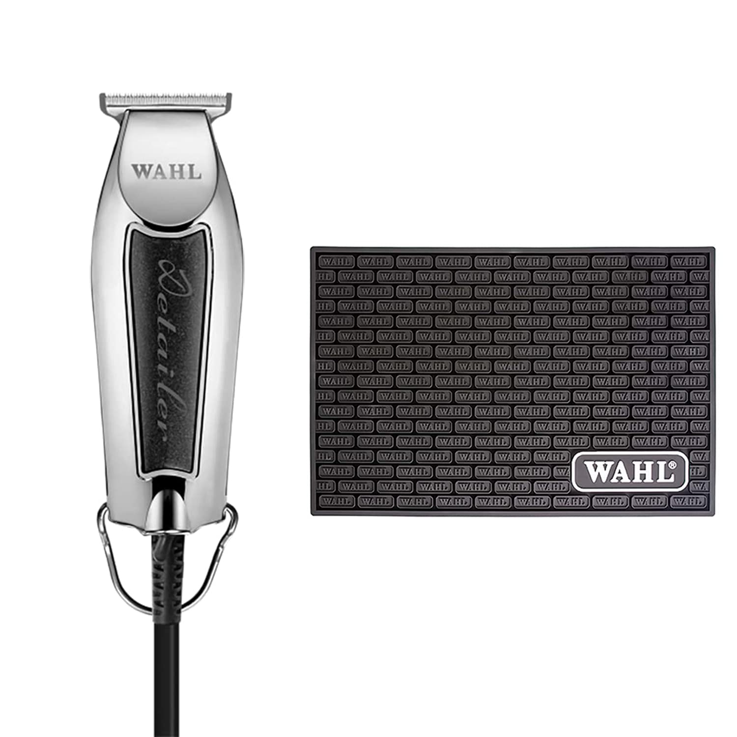 Wahl Professional Detailer Trimmer & Wahl Professional Tool Mat for Clippers, Trimmers & Haircut Tools Bundle