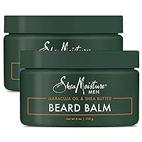 SheaMoisture Mens Skin Care, Beard Balm with Natural Ingredients, Shea Butter and Maracuja Oil to Shape, Smooth & Define Flawless Beard & Facial Hair (2 Pack – 4 Oz Ea)