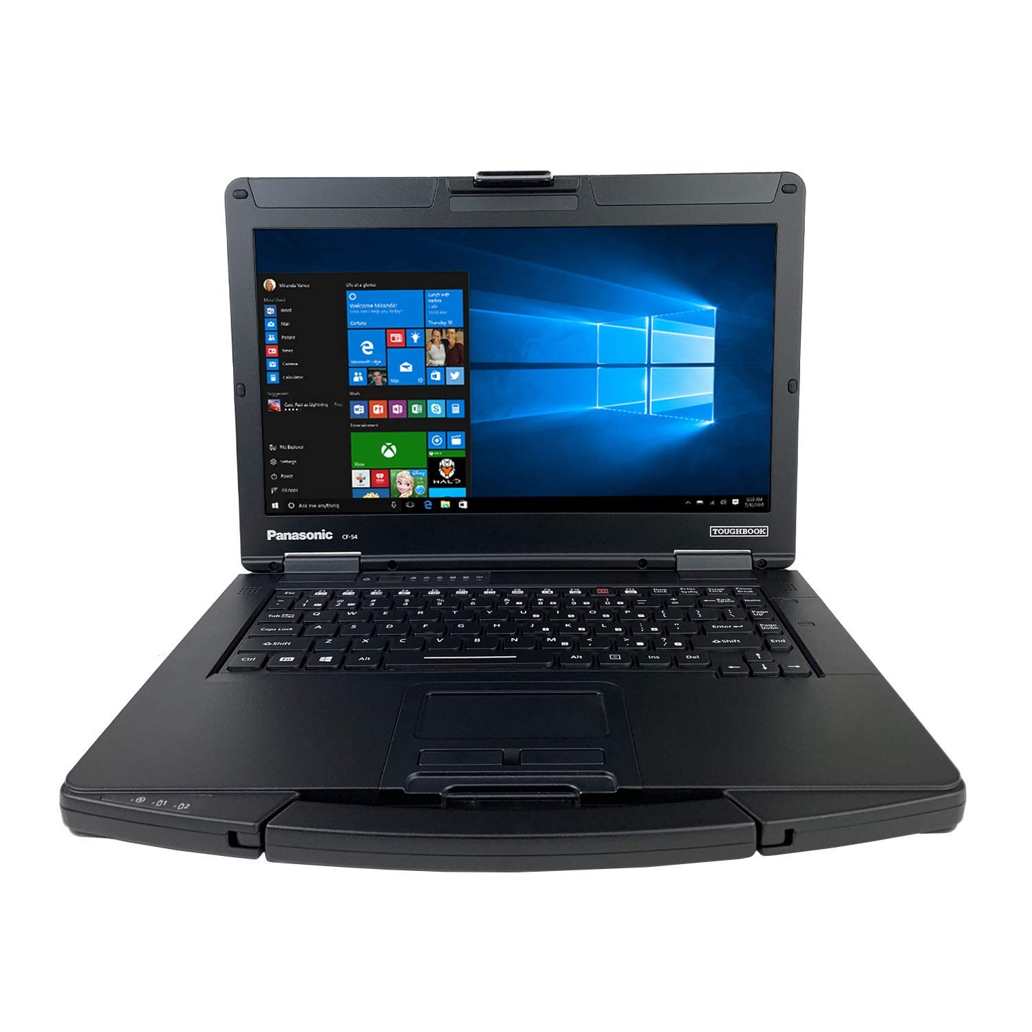 Panasonic Toughbook 54, CF-54 MK2, Intel Core i5-6300U 2.40GHz, 14in HD, Non-Touchscreen, 256GB SSD, 8GB, Wi-fi, Bluetooth, 4G LTE, Backlit Keyboard, Webcam, DVD, Windows 10 Pro (Renewed)