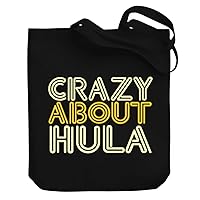 Crazy About Hula Canvas Tote Bag 10.5