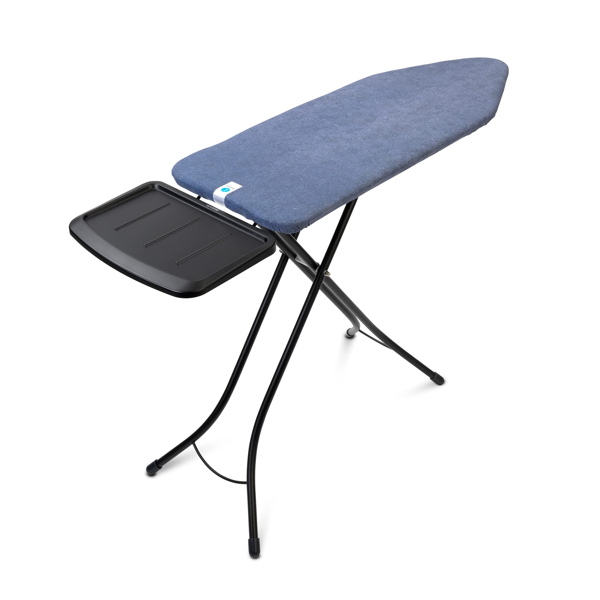 Brabantia - Ironing Board C - Extra Large Steam Iron Rest - Adjustable in Height - Non-Slip Rubber Feet - Cotton Cover with Foam Layer - Foldable XL Unit - Denim Blue - 49 x 18 inches