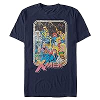 Marvel Big & Tall Classic Xmen 70's Iron on Men's Tops Short Sleeve Tee Shirt