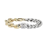 A|X ARMANI EXCHANGE Men's Two-Tone Stainless Steel Chain Bracelet (Model: AXG0115710)