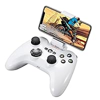 Mfi Game Controller for iPhone PXN Speedy(6603) iOS Gaming Controllers for Call of Duty Gamepad with Phone Clip for Apple TV, Ipad, iPhone (White)