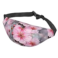 Fanny Pack For Men Women Casual Belt Bag Waterproof Waist Bag Beautiful Flower Running Waist Pack For Travel Sports