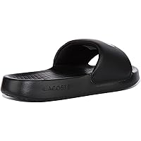 Lacoste Men's Serve 1.0 123 1 CMA Sliders, Black, 8 US