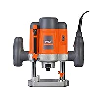 Lotos ER001 Electric Plunge Wood Router with Edge, 110/120V
