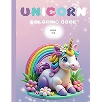 Unicorn coloring book ages 4_8: 43 cute and magical unicorns to color