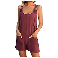 SNKSDGM Women Rompers Summer Oversized Athletic Jumpsuit Short Overall Workout T-Shirts Rompers Beach Outfits