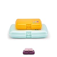 Caboodles Women's Makeup Case, Mint and Yellow