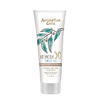 Botanical SPF 50 Tinted Mineral Sunscreen for Face, Non-Chemical BB Cream, Water-Resistant, Matte Finish, For Sensitive Facial Skin, Medium to Tan Skin Tones, 3 FL Oz