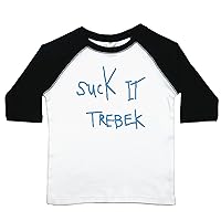 Suck It Trebek - Toddler Raglan T-Shirt