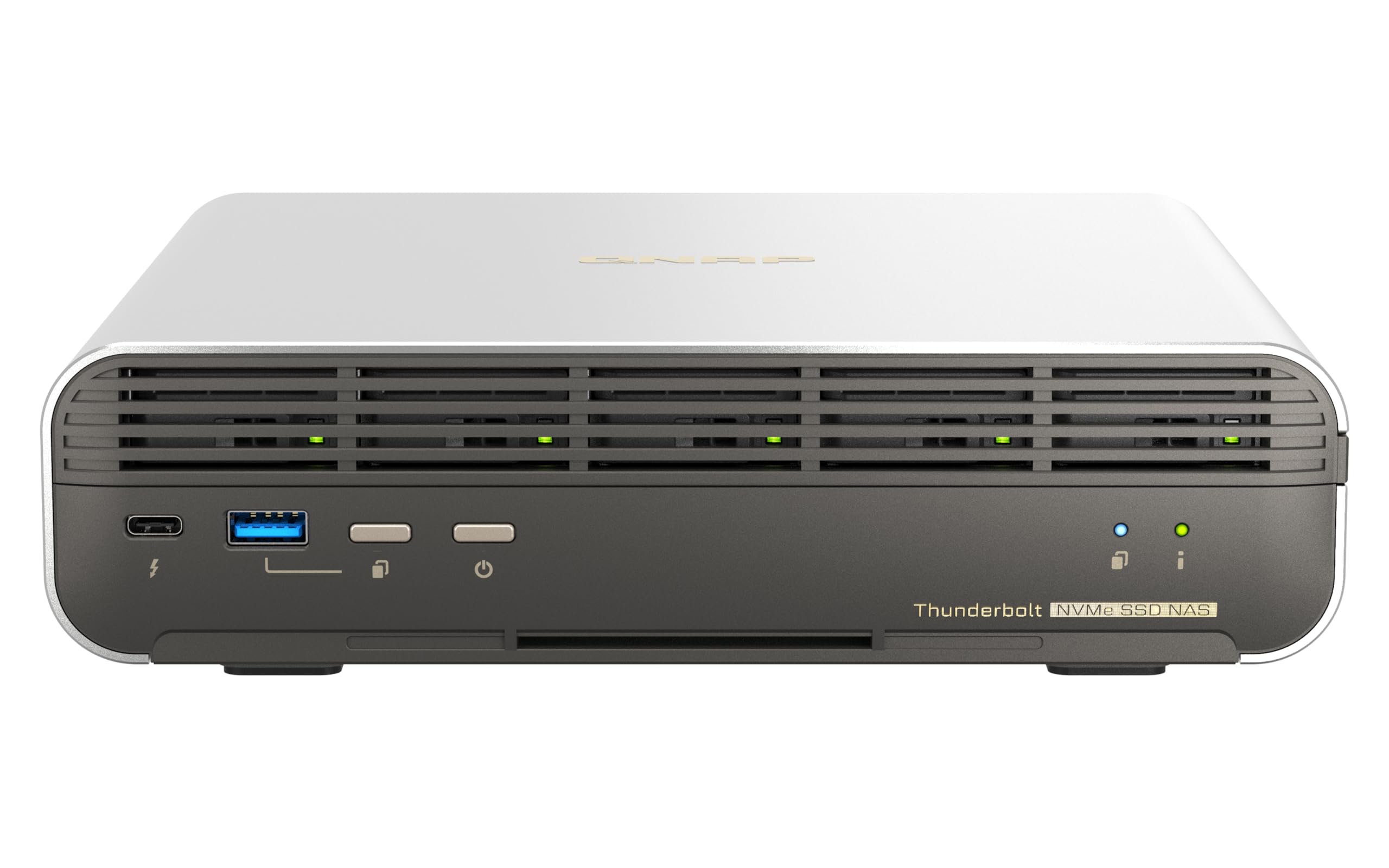 QNAP TBS-h574TX-i3-12G-US 5 Bay High-Performance E1.S All-Flash NASbook with Intel® Core™ Processor, Thunderbolt 4 and 10GbE (5G/2.5G/1G/100M/10M) Network Connectivity (Diskless)