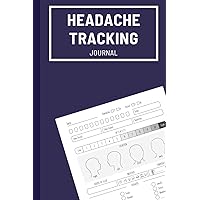 Headache Tracking Journal: Yearly relief tracker Chronic Pain Levels Diary for Managing Migraines, Headaches Symptoms and Location, Triggers patterns ... Intake Sleep, weather, Stress Medications .