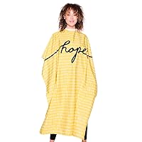 Betty Dain Hope Cutting/Styling Cape, Water Resistant, Lightweight, Machine Washable, Secure Snap Closure at Neck, Generous Size, Black, 45 x 65 inches