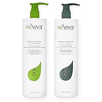 Reviv3 PREP Shampoo and PRIME Conditioner, Naturally based shampoo & Conditioner for Hair Loss & Hair Breakage Super Size 25.4oz