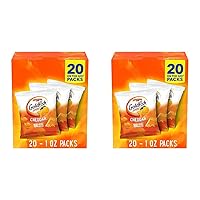 Goldfish Cheddar Cheese Crackers, Baked Snack Crackers, 1 oz On-the-Go Snack Packs, 20 Count Box (Pack of 2)