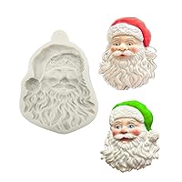 Christmas Resin Molds, Santa Claus Silicone Mold for Epoxy Resin Casting, 3D Christmas Ornament Molds for Cake, Soap, Desserts, Home Decor