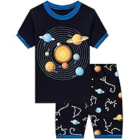 Little Hand Toddler Baby Boys Pajamas Monster Truck Summer Pjs Sleepwear Cotton Kids Short Sets Clothes