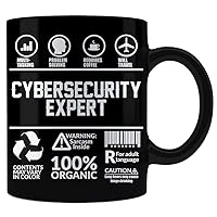 Funny Sarcasm Mug/Gift for Cybersecurity Expert Profession Job Humor Typography Black Coffee Mug By HOM
