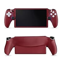 Gaming Skin Compatible with PS5 Portal Remote Player - Solid Burgundy - Premium 3M Vinyl Protective Wrap Decal Cover - Easy to Apply | Crafted in The USA by MightySkins