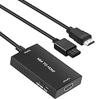 N64 to HDMI Adapter with HDMI Cable, N64 to HDMI Converter for Nintendo 64/SNES/NGC/SFC, Plug and Play, Support HD 1080P Display