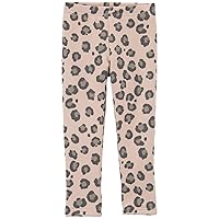 Carter's Toddler Girls Leopard-Print Fleece Leggings 2T Beige