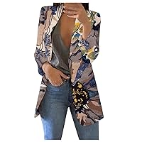 Blazer Jackets for Women,Casual Long Sleeve Lightweight Work Office Jacket Open Front Cardigan Coat with Pockets