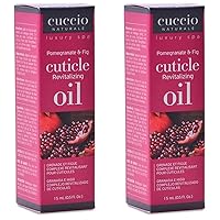 Cuccio Naturale Revitalizing Cuticle Oil - Hydrating Oil For Repaired Cuticles Overnight - Remedy For Damaged Skin And Thin Nails - Paraben Free, Cruelty-Free Formula - Pomegranate And Fig (Pack of 2)