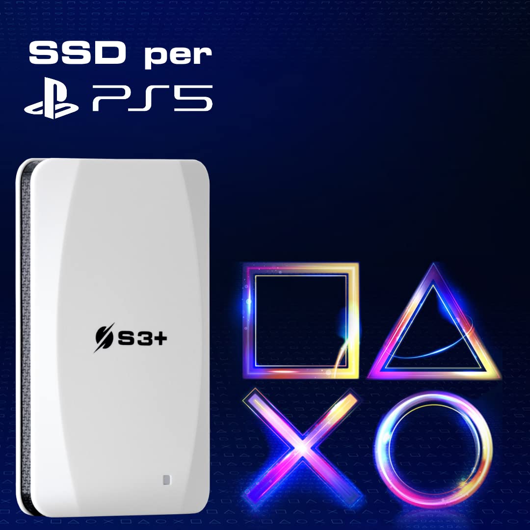 S3+ SSD 256GB USB-C Play+ Compatible with PS5/PlayStation 5