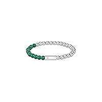 Lacoste Men's Scottie Jewelry Beads Bracelet Collection, Cassic Beaded Bracelet, For a Pop of Color and an Everyday Look