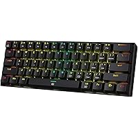 Redragon K630 Dragonborn 60% Wired RGB Magnetic Switches Gaming Keyboard, 61 Keys Compact Mechanical Keyboard with Pro Driver Support, Black