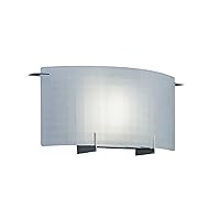 Designers Fountain 6040-CH Moderne 1-Light Bathroom Wall Sconce, 14.25in W, Silver