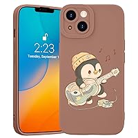 JOYLAND Cute Penguin Phone Case for iPhone 14 Pro Max, New Full Cover Camera Protection Case, Slim Fit Soft Silicone Anti-Drop Case for Girls Boys Women, 6.7 Inch