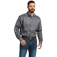Ariat Solid Twill Classic Fit Shirt - Men's Long Sleeve Western Button-Down