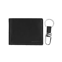 Steve Madden Mens RFID Leather Wallet Gift Set with Key Fob