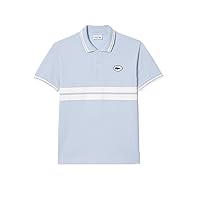 Lacoste Men's Short Sleeve Classic Fit Polo W/Stripes