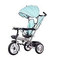 BicycleTrolley 1 Year Old 2 Years Old Kids Bike Multifunction Children's Tricycle with Awning Best Choice for Baby Birthday Gifts (Color : Blue) (Color : Blue)