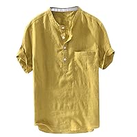 Black Polo Small Button Down Khaki Shirt Golf Shirt for Men Yellow Short Sleeve Shirt Big and Tall Muscle Shirts