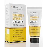 NN Ceramide & Vitamin C Sunscreen SPF 50+ PA+++, One Step Routine for Summer, Non-Greasy, Quick-Absorbing, Zero White Cast, For Women & Men, UVA UVB Sun Protection, 50 gm