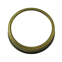 Gold Bands/Rings for Mason, Ball, Canning Jars (10 Pack, Wide Mouth)